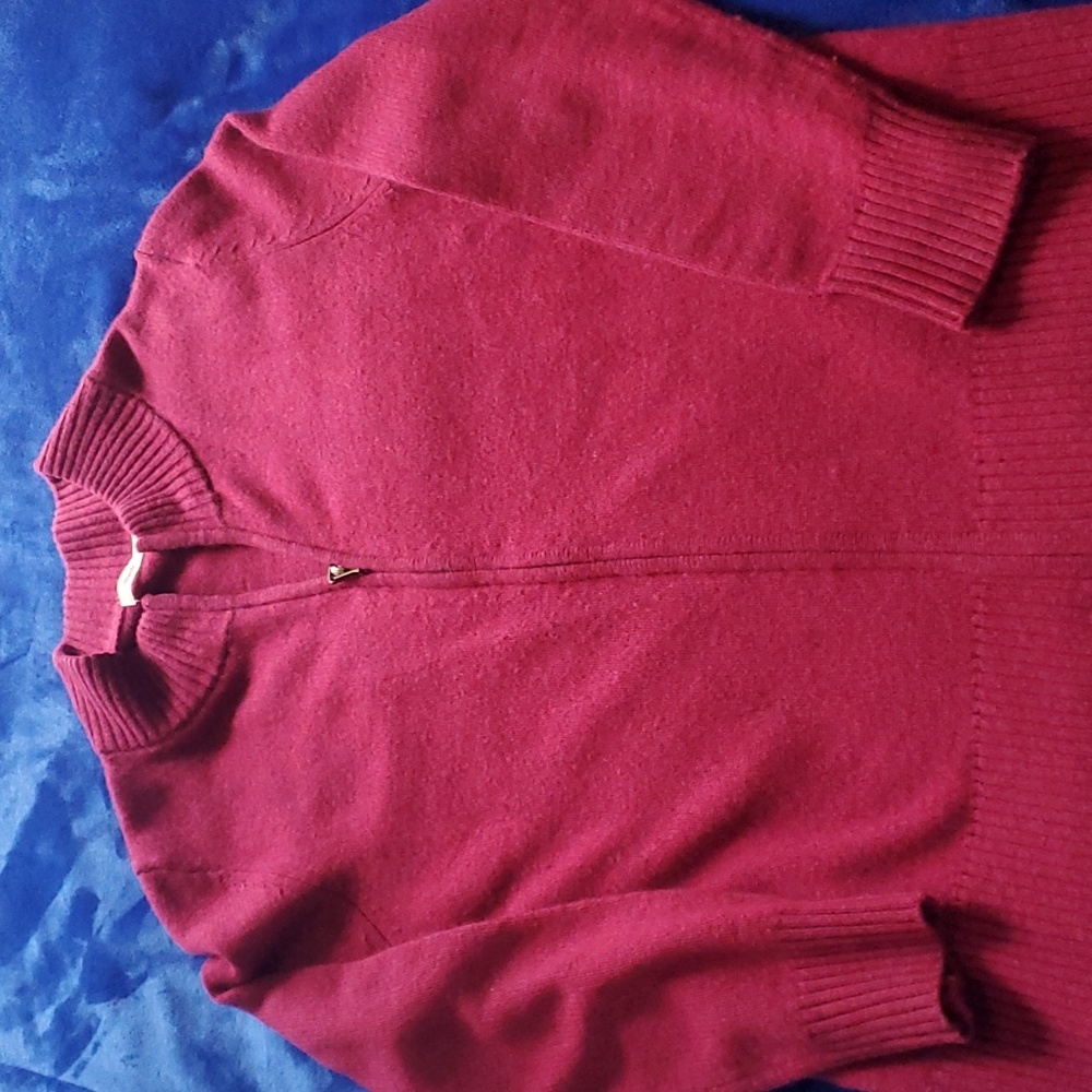 Woolovers Women's 100% Lambswool Zip Cardigan L